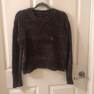SUPER soft green chenille sweater